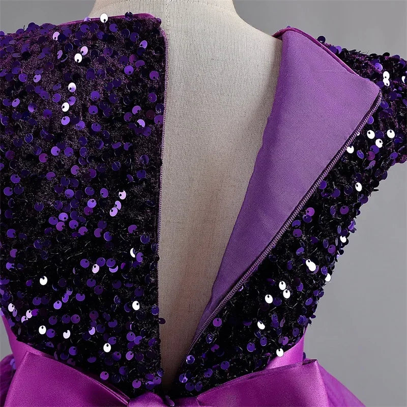 Girls Dresses Bridesmaid Sequin