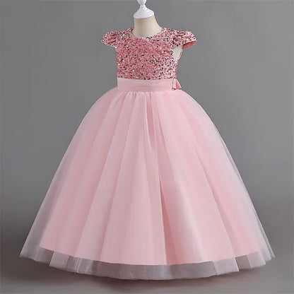 Girls Dresses Bridesmaid Sequin