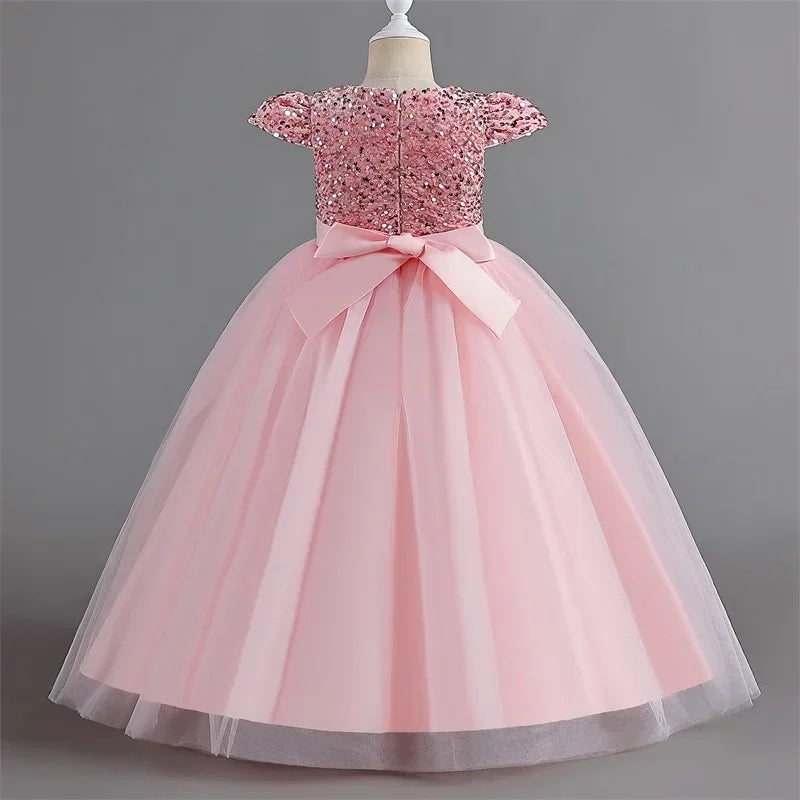 Girls Dresses Bridesmaid Sequin