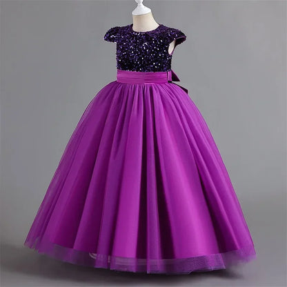 Girls Dresses Bridesmaid Sequin