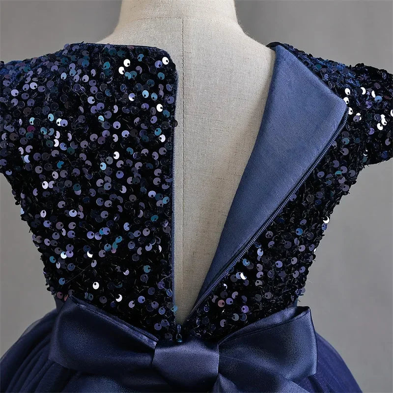 Girls Dresses Bridesmaid Sequin