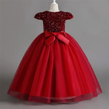 Girls Dresses Bridesmaid Sequin