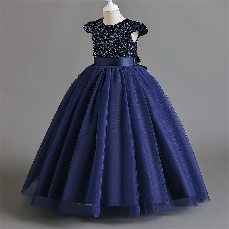 Girls Dresses Bridesmaid Sequin