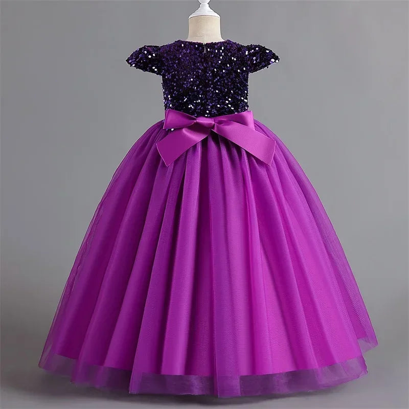 Girls Dresses Bridesmaid Sequin