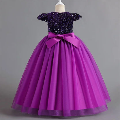 Girls Dresses Bridesmaid Sequin